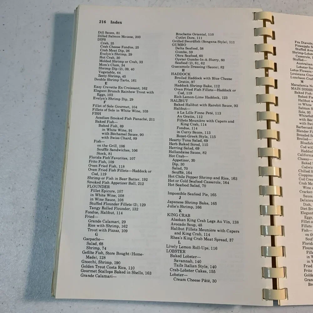 vintage cookbook Galley Greats fish seafood 1982 National Fisheries Institute
